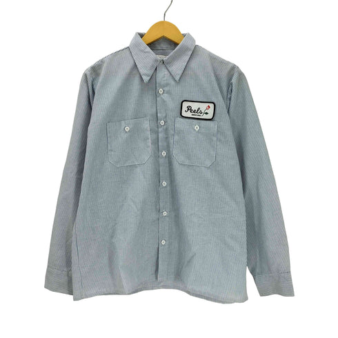 Peels NYC Houndstooth Work Shirt ストライプ L/S ワークシャツ メンズ import:L