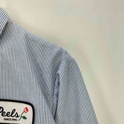 Peels NYC Houndstooth Work Shirt ストライプ L/S ワークシャツ メンズ import:L