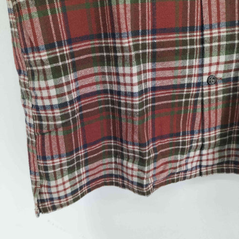 フェアファクス FAIRFAX チェック柄 L/S 開襟シャツ メンズ import:L