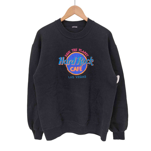 ハードロックカフェ Hard Rock Cafe USA製 プリントクルーネック スウェット メンズ