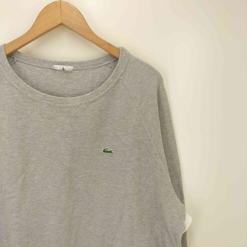 ラコステ LACOSTE ワニ刺繍 鹿の子 クルーネックスウェット メンズ