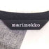 マリメッコ marimekko ストライプ 七分袖 コットンワンピース レディース 36