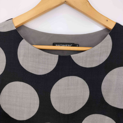 マリメッコ marimekko ドット キヴェット ウールシルク ブラウス レディース XS