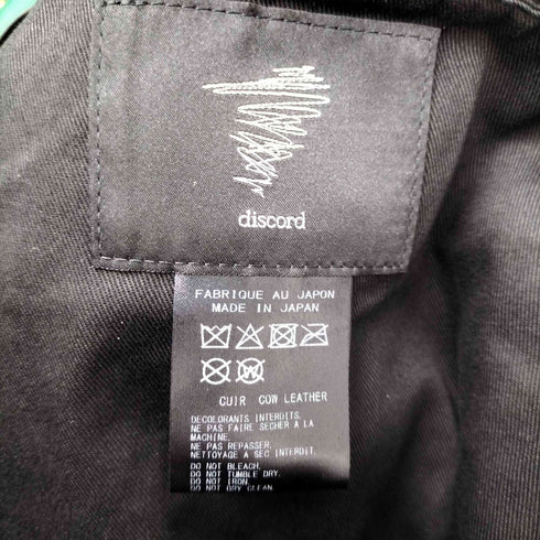ディスコードヨウジヤマモト discord Yohji Yamamoto 24SS UNEVENNESS TOTE アンイーヴンネス トート バッグ メンズ