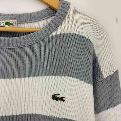 シュミーズラコステ CHEMISE LACOSTE 70S 中期 フランス製 ワンポイント ボーダー コットン ニット メンズ 40