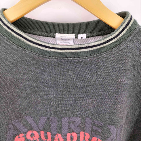 アヴィレックス AVIREX SQUADRON プリントクルーネックスウェット メンズ JPN:M