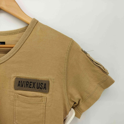 アヴィレックス AVIREX FATIGUE V-NECK T-SHIRT レディース JPN:L