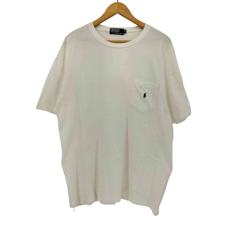 ラルフローレン RALPH LAUREN 90S ポニー刺繍 ポケットTシャツ シングルステッチ メンズ JPN:XL