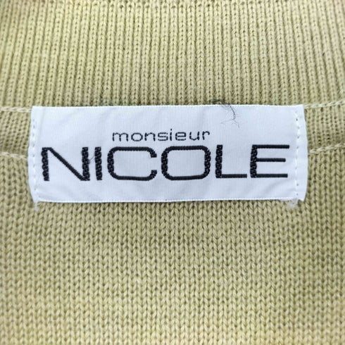 ニコル NICOLE デザインニットポロ メンズ
