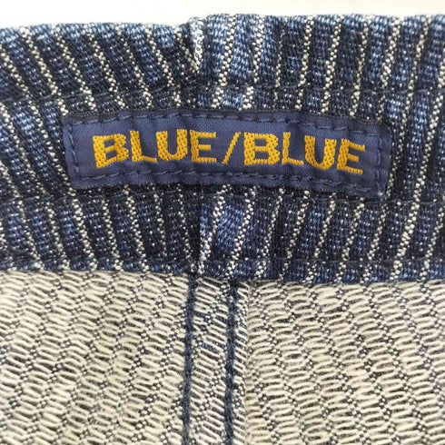 ブルーブルー BLUE BLUE インディゴ染め ストライプ テーパードパンツ メンズ JPN:1