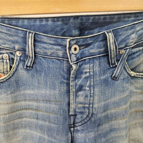 ディーゼル DIESEL RESLIM ストレートダメージデニムパンツ メンズ