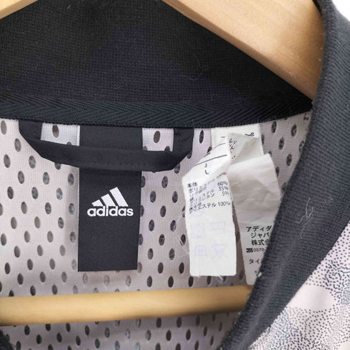 アディダス adidas パフォーマンスロゴ プリント 裏地メッシュ ドットカモ柄 迷彩 ジップアップ ブルゾン メンズ JPN:L