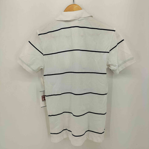 ブルックスブラザーズ 346 BROOKS BROTHERS SLIM FIT ボーダー 半袖 ポロシャツ メンズ import:XS