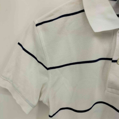 ブルックスブラザーズ 346 BROOKS BROTHERS SLIM FIT ボーダー 半袖 ポロシャツ メンズ import:XS