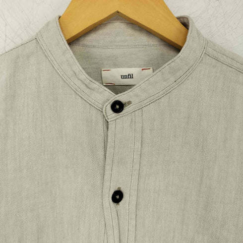 アンフィル unfil band collar バンドカラーシャツ メンズ JPN:5