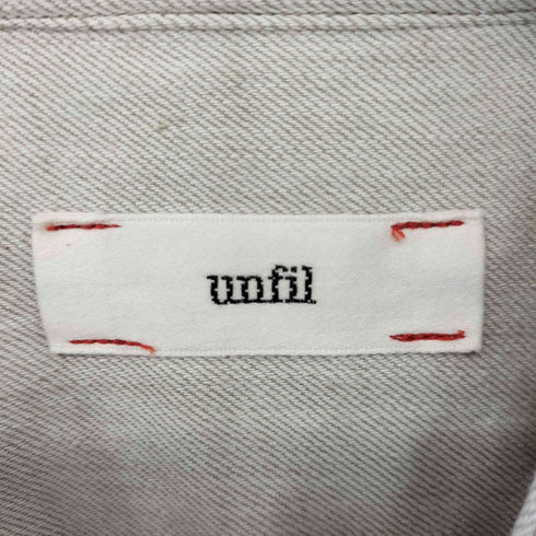 アンフィル unfil band collar バンドカラーシャツ メンズ JPN:5