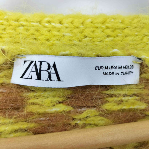 ザラ ZARA 柄切替カーディガン レディース import:M