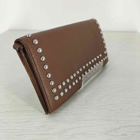 ジェイアンドエムデヴィッドソン J&M Davidson スタッズ レザー 長財布 レディース