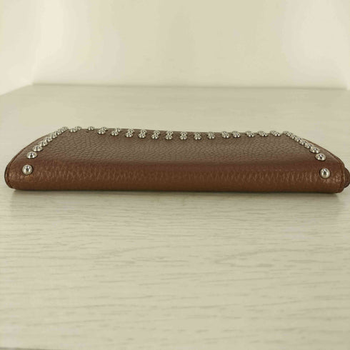 ジェイアンドエムデヴィッドソン J&M Davidson スタッズ レザー 長財布 レディース