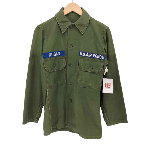 ユーエスエアーフォース U.S. AIR FORCE 64年会計 2ndモデル ワッペン OG-107 コットンサテン ユーティリティシャツ メンズ