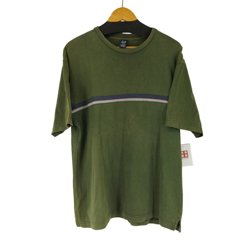 ギャップ Gap 00s チェストボーダー S/S Tシャツ メンズ import:L