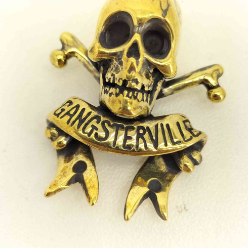 ギャングスタビル GANGSTERVILLE SKULL スカルデザイン ネックレストップ メンズ