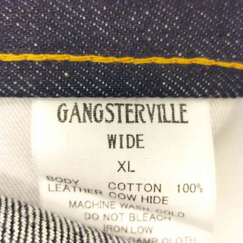 ギャングスタビル GANGSTERVILLE Thug Wide Denim サグ ワイド セルビッチデニムパンツ メンズ XL