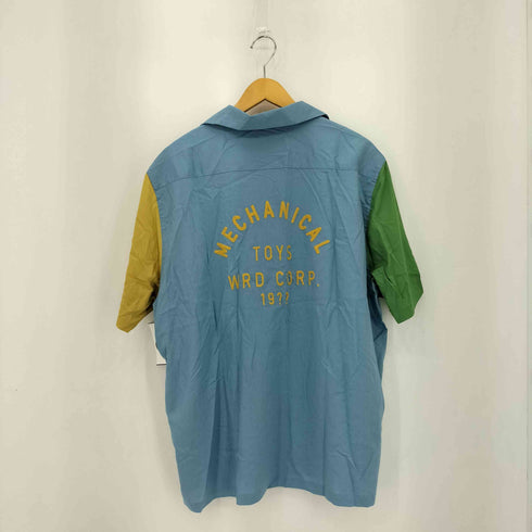 ウィアード WEIRDO WRD CORP S/S SHIRT ロゴデザイン オープンカラー 半袖シャツ メンズ XL