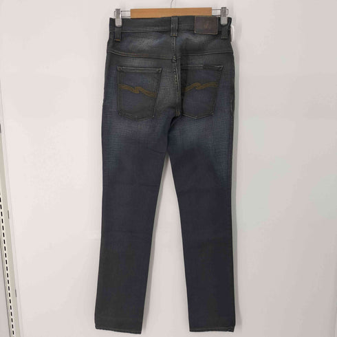 ヌーディージーンズ Nudie Jeans THINN FINN BLACK STROBO スキニーデニムパンツ メンズ 29×32