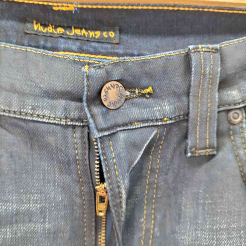 ヌーディージーンズ Nudie Jeans THINN FINN BLACK STROBO スキニーデニムパンツ メンズ 29×32
