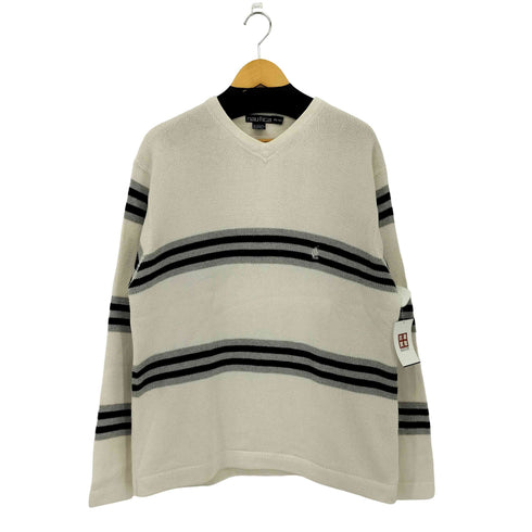 ノーティカ NAUTICA Vネック コットンニット セーター メンズ XL