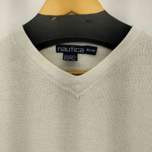 ノーティカ NAUTICA Vネック コットンニット セーター メンズ XL