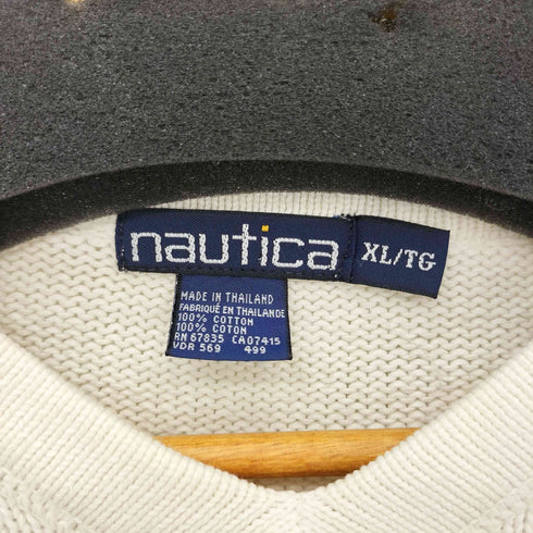 ノーティカ NAUTICA Vネック コットンニット セーター メンズ XL