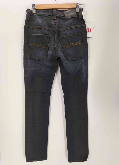 ヌーディージーンズ Nudie Jeans THINN FINN BLACK STROBO スキニーデニムパンツ メンズ 28×32