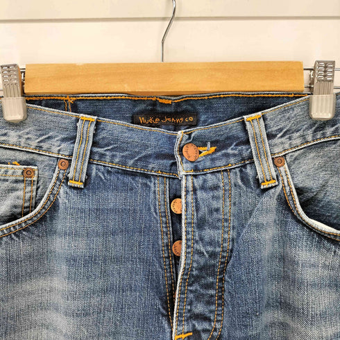 ヌーディージーンズ Nudie Jeans FEARLESS FREDDIE SHADED RAIN テーパードデニムパンツ メンズ 31×32