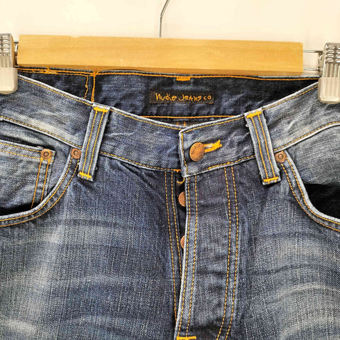 ヌーディージーンズ Nudie Jeans FEARLESS FREDDIE SHADED RAIN テーパードデニムパンツ メンズ 30×32