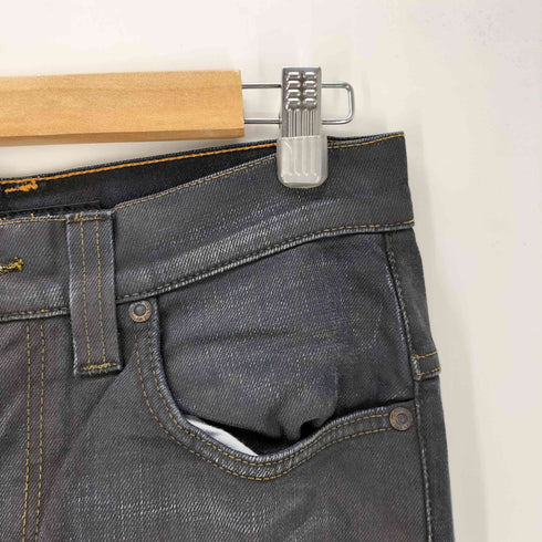 ヌーディージーンズ Nudie Jeans THINN FINN BLACK STROBO スキニーデニムパンツ メンズ 30×32