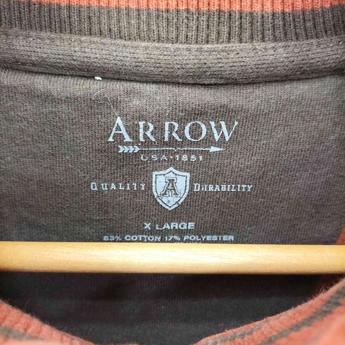 アロー ARROW ハーフジップ モックネック スウェット トレーナー メンズ XL