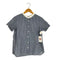 パークス PARKES バンドカラー ストライプ半袖シャツ レディース JPN:M