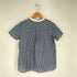 パークス PARKES バンドカラー ストライプ半袖シャツ レディース JPN:M
