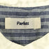 パークス PARKES バンドカラー ストライプ半袖シャツ レディース JPN:M