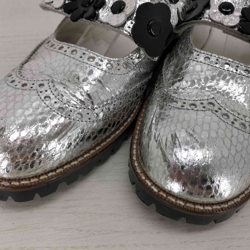 トリココムデギャルソン tricot COMME des GARCONS フラワーモチーフ ウィングチップクロッグサンダル レディース JPN:23.5