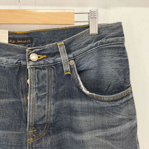 ヌーディージーンズ Nudie Jeans STEADY EDDIE テーパードデニムパンツ USED加工 メンズ 32×34