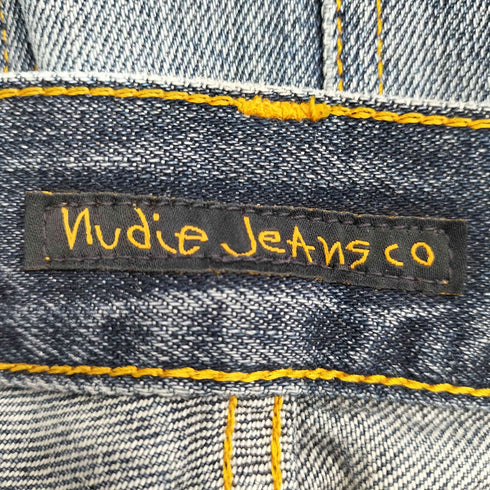 ヌーディージーンズ Nudie Jeans STEADY EDDIE テーパードデニムパンツ USED加工 メンズ 32×34