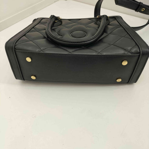 マリークワント MARY QUANT スクエアキルトデイジーパッチ 2WAYトート レディース