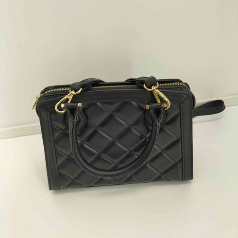マリークワント MARY QUANT スクエアキルトデイジーパッチ 2WAYトート レディース