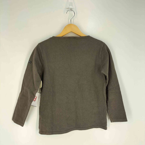 セントジェームス SAINT JAMES フランス製 無地 バスクシャツ ボートネックTシャツ レディース XS