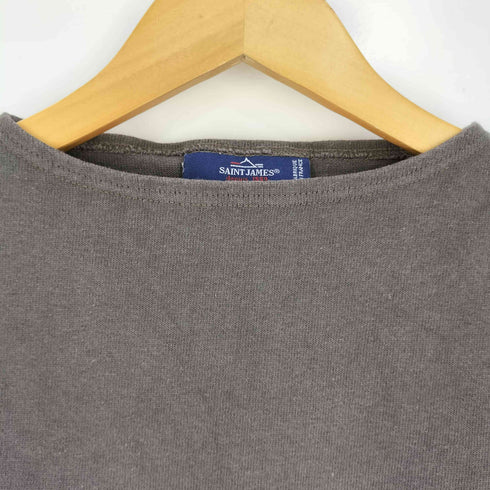 セントジェームス SAINT JAMES フランス製 無地 バスクシャツ ボートネックTシャツ レディース XS