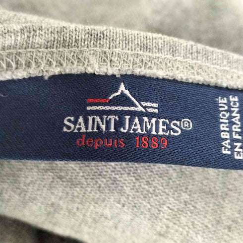 セントジェームス SAINT JAMES フランス製 無地 バスクシャツ ボートネックTシャツ レディース XS