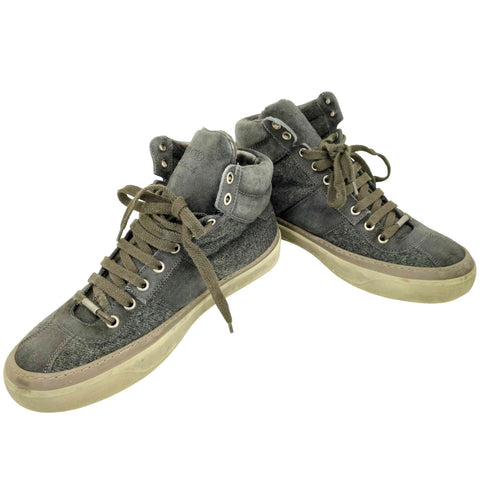 ジミーチュウ JIMMY CHOO ウールフェルト ハイカットスニーカー Y2K メンズ